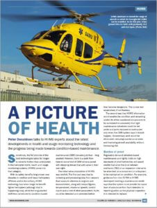 How helicopter condition based maintenance is furthered by Health and Usage Monitoring Systems